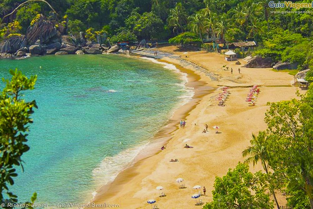 Praia de Jabaquara em Ilhabela